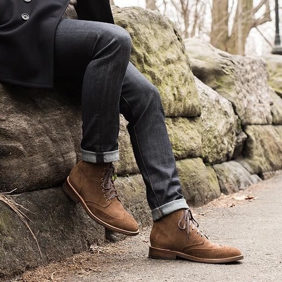 thursday boots suede wingtip